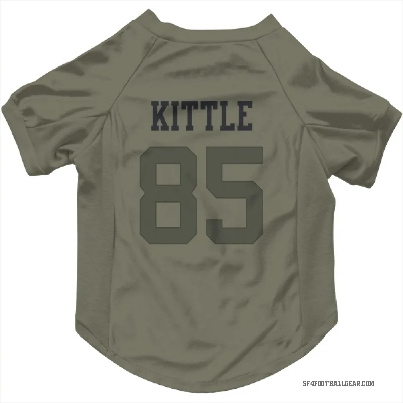 George Kittle  Olive San Francisco 49ers  Cat & Dog Pet Jersey