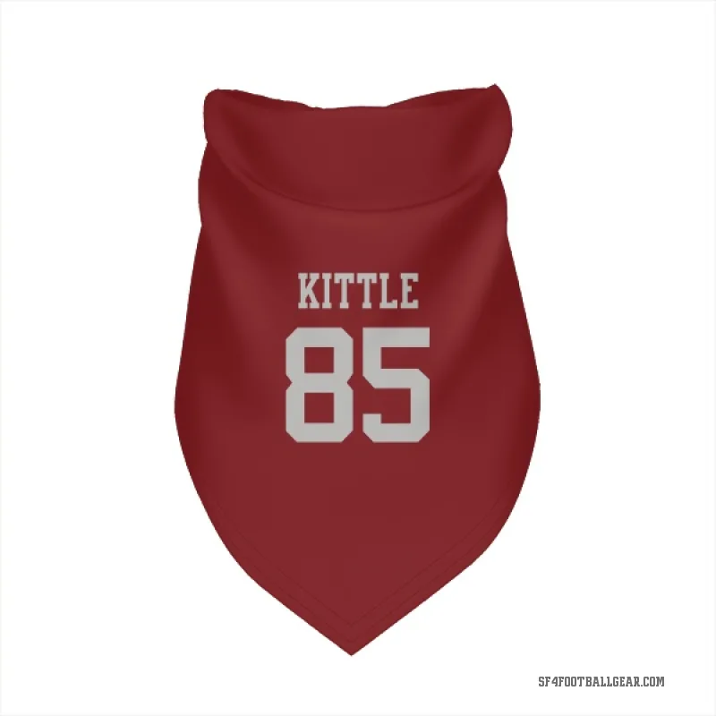 George Kittle  Scarlet San Francisco 49ers  Cat & Dog Pet Bandana