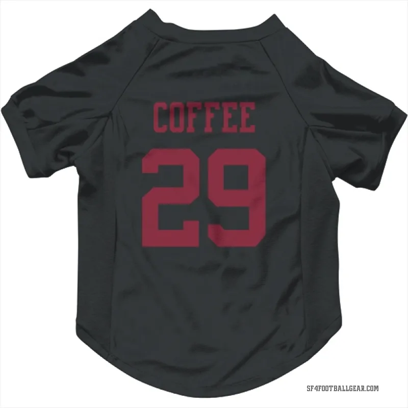 Glen Coffee  Black San Francisco 49ers  Cat & Dog Pet Jersey