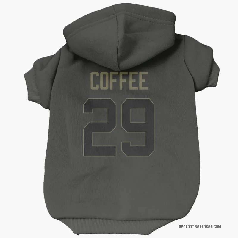 Glen Coffee  Black San Francisco 49ers  Service Cat & Dog Pet Hoodie