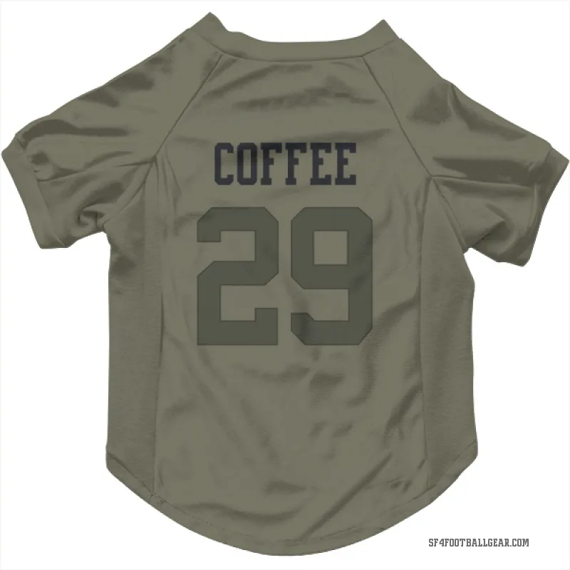 Glen Coffee  Olive San Francisco 49ers  Cat & Dog Pet Jersey