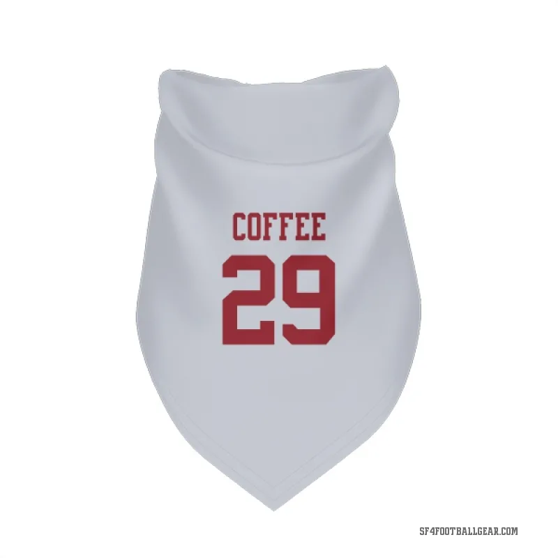 Glen Coffee  White San Francisco 49ers  Cat & Dog Pet Bandana