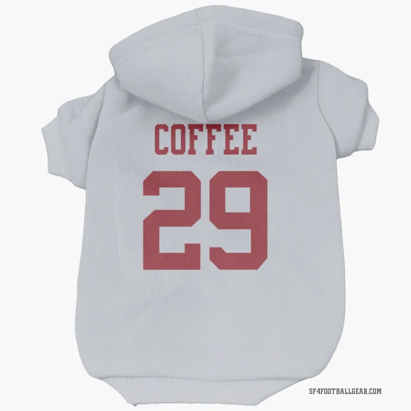Glen Coffee  White San Francisco 49ers  Cat & Dog Pet Hoodie