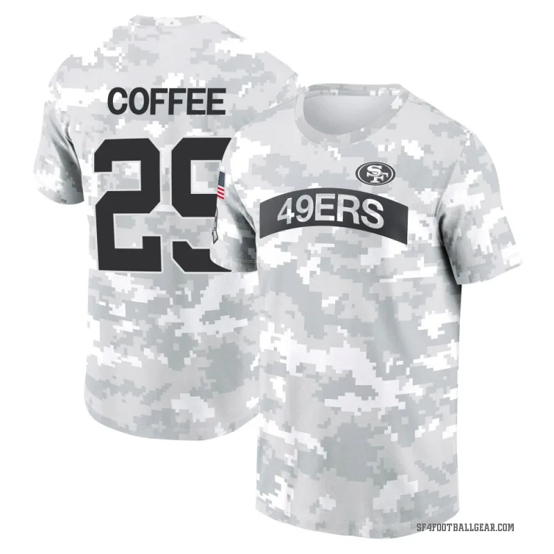 Glen Coffee Youth Coffee San Francisco 49ers Arctic Camo 2024 Salute to Service Performance T-Shirt