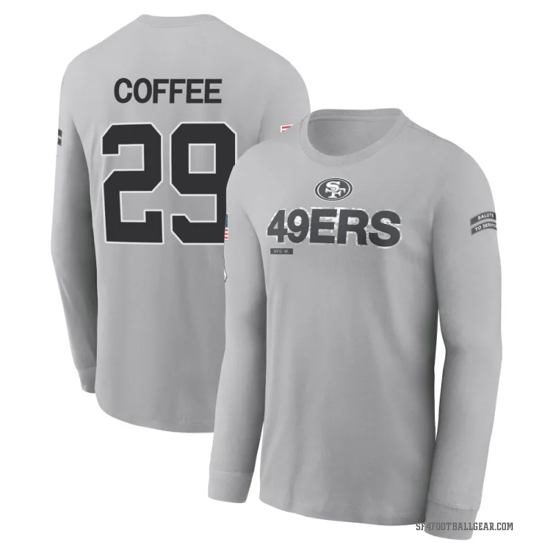 Glen Coffee Youth Coffee San Francisco 49ers Gray 2024 Salute to Service Long Sleeve T-Shirt