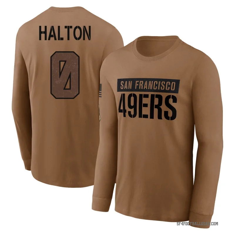 Gracen Halton Men's Brown San Francisco 49ers 2023 Salute To Service Long Sleeve T-Shirt