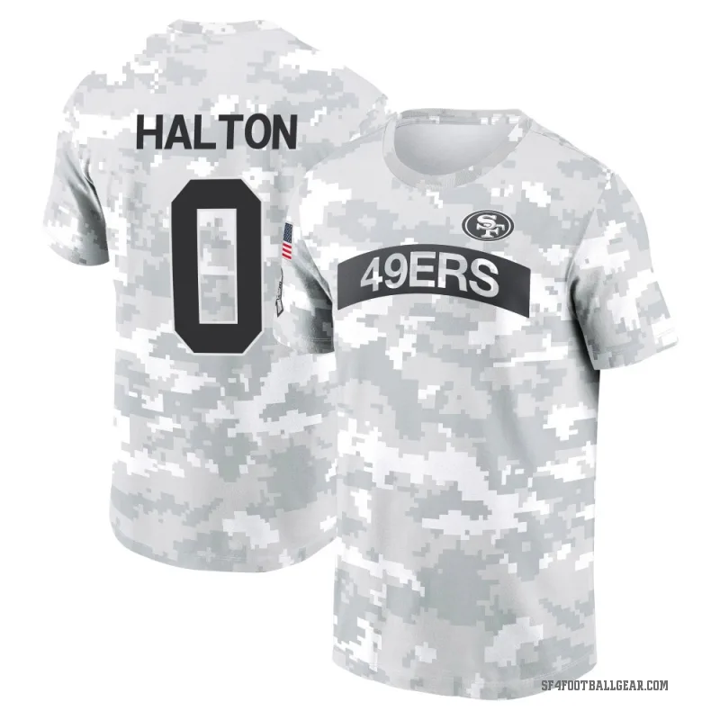 Gracen Halton Youth Camo San Francisco 49ers Arctic 2024 Salute to Service Performance T-Shirt