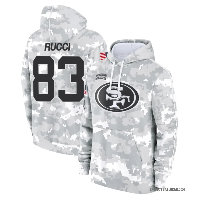 Hayden Rucci Men's Camo San Francisco 49ers Arctic 2024 Salute to Service Club Fleece Pullover Hoodie