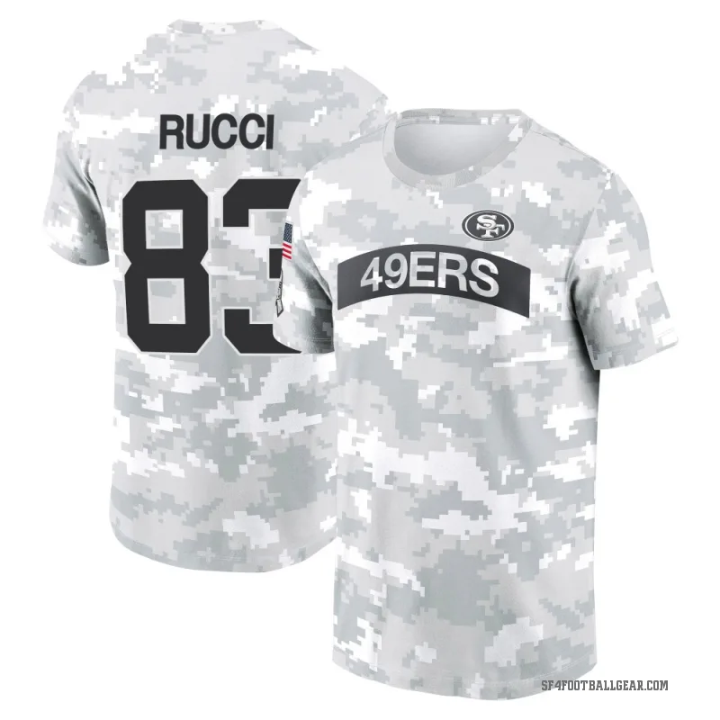 Hayden Rucci Men's Camo San Francisco 49ers Arctic 2024 Salute to Service Performance T-Shirt