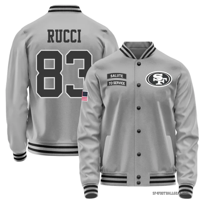 Hayden Rucci Men's Gray San Francisco 49ers Salute to Service Performance Jacket