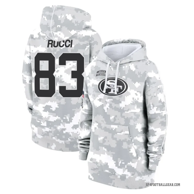 Hayden Rucci Women's Camo San Francisco 49ers Arctic 2024 Salute to Service Club Fleece Pullover Hoodie
