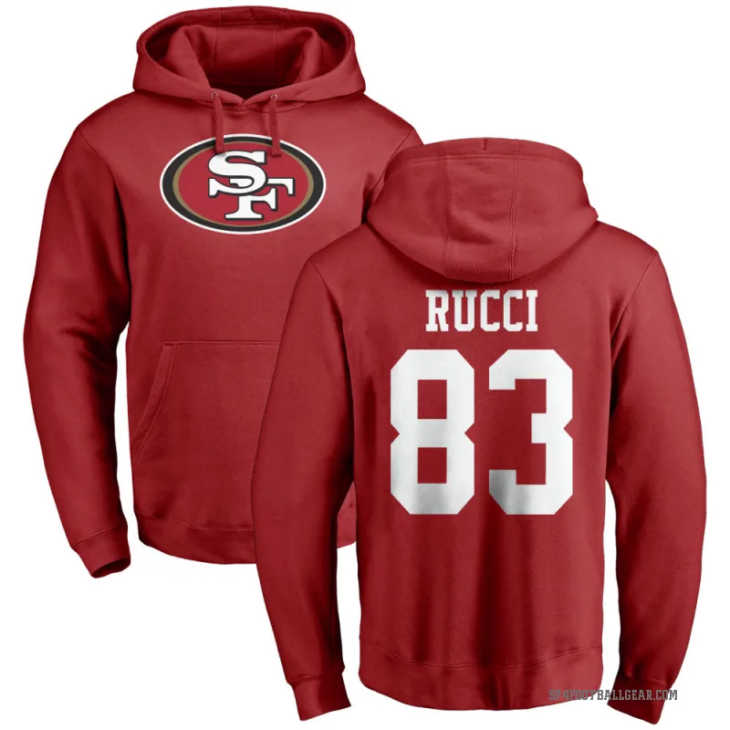 Hayden Rucci Youth Red San Francisco 49ers Pro Line Logo Pullover Hoodie