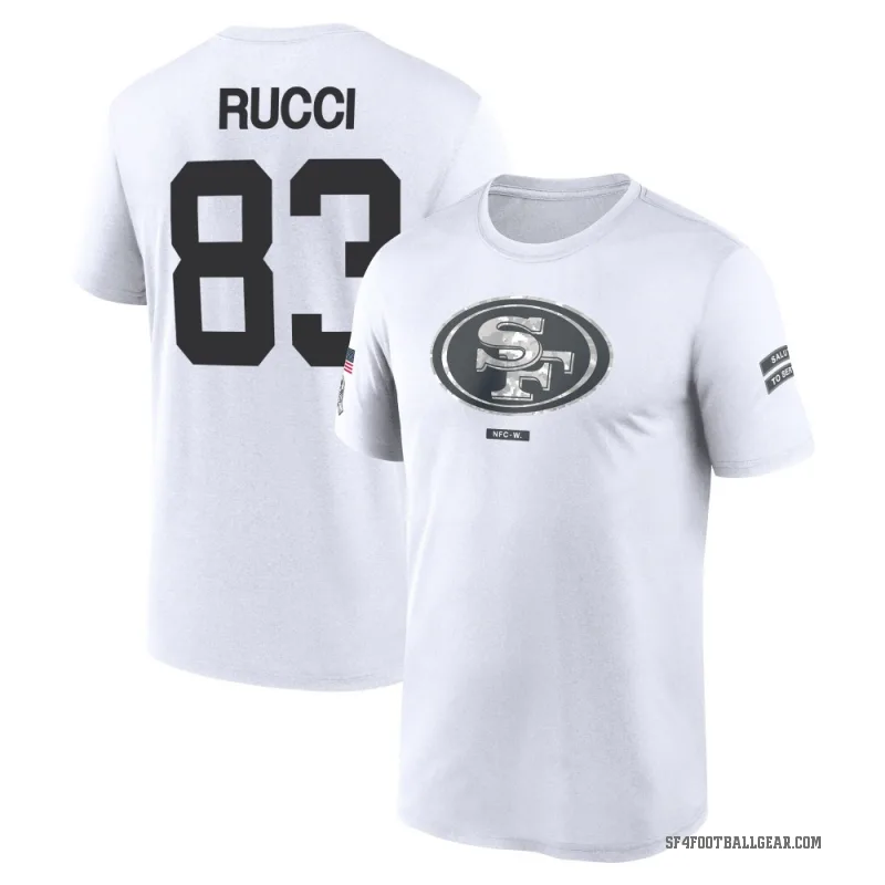 Hayden Rucci Youth White San Francisco 49ers 2024 Salute to Service Performance T-Shirt