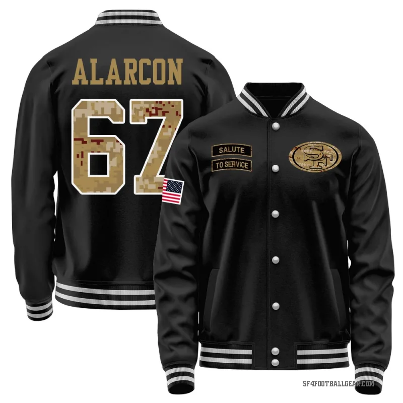 Isaac Alarcon Youth Black San Francisco 49ers Salute to Service Sideline Performance Jacket
