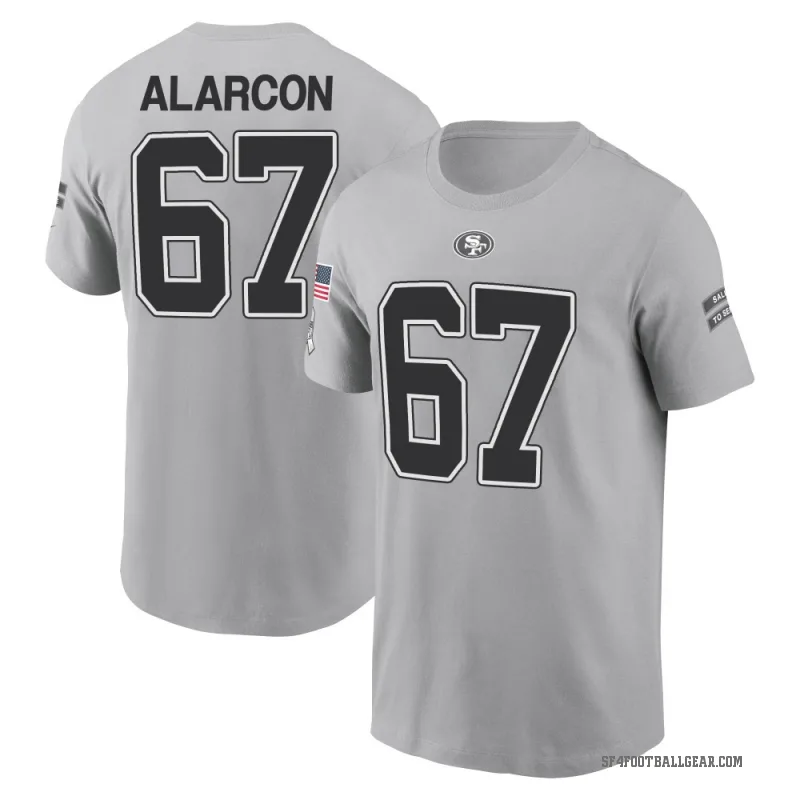 Isaac Alarcon Youth Gray San Francisco 49ers 2024 Salute to Service T-Shirt