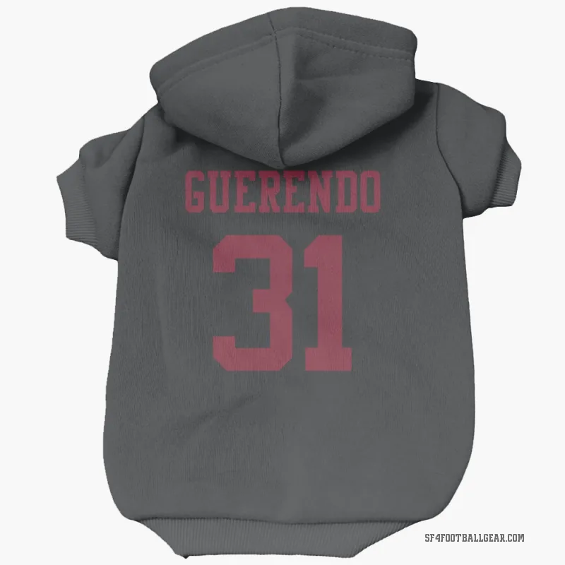 Isaac Guerendo  Black San Francisco 49ers  Cat & Dog Pet Hoodie
