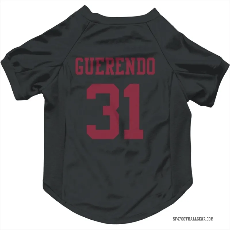 Isaac Guerendo  Black San Francisco 49ers  Cat & Dog Pet Jersey