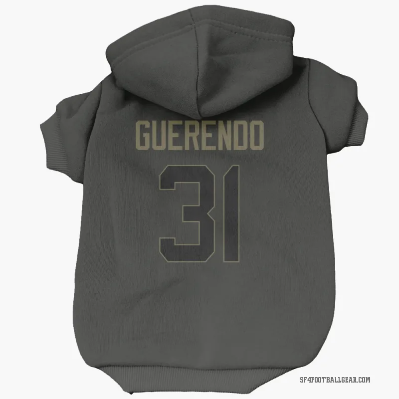 Isaac Guerendo  Black San Francisco 49ers  Service Cat & Dog Pet Hoodie