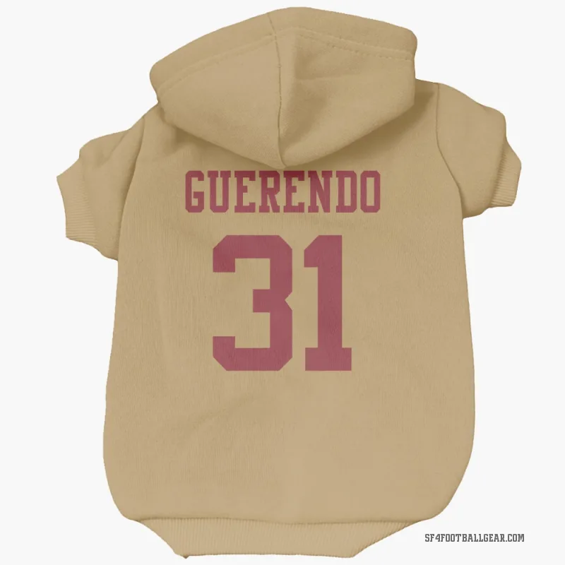 Isaac Guerendo  Gold San Francisco 49ers  Cat & Dog Pet Hoodie
