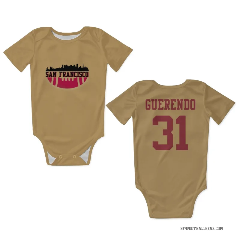 Isaac Guerendo  Gold San Francisco 49ers  Newborn & Infant Bodysuit