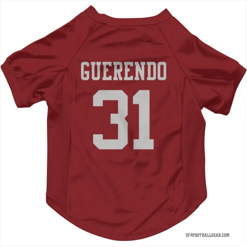 Isaac Guerendo  Scarlet San Francisco 49ers  Cat & Dog Pet Jersey