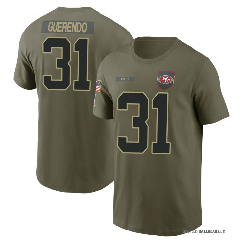 Isaac Guerendo Youth Olive San Francisco 49ers 2025 Salute to Service T-Shirt
