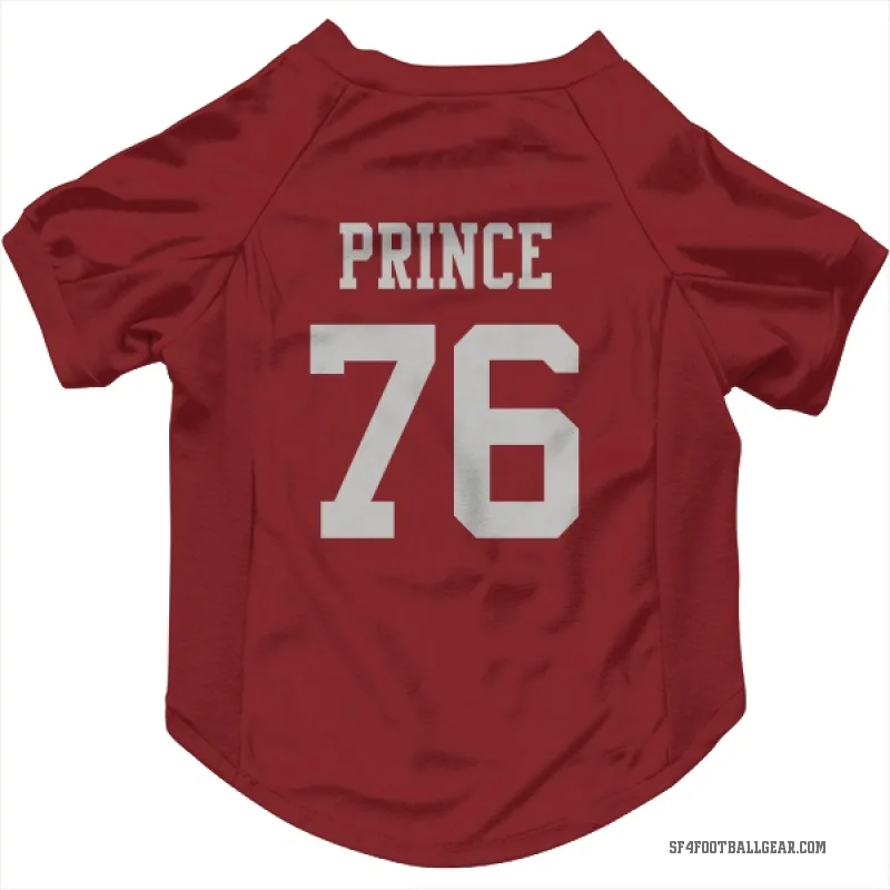 Isaiah Prince  Scarlet San Francisco 49ers  Cat & Dog Pet Jersey