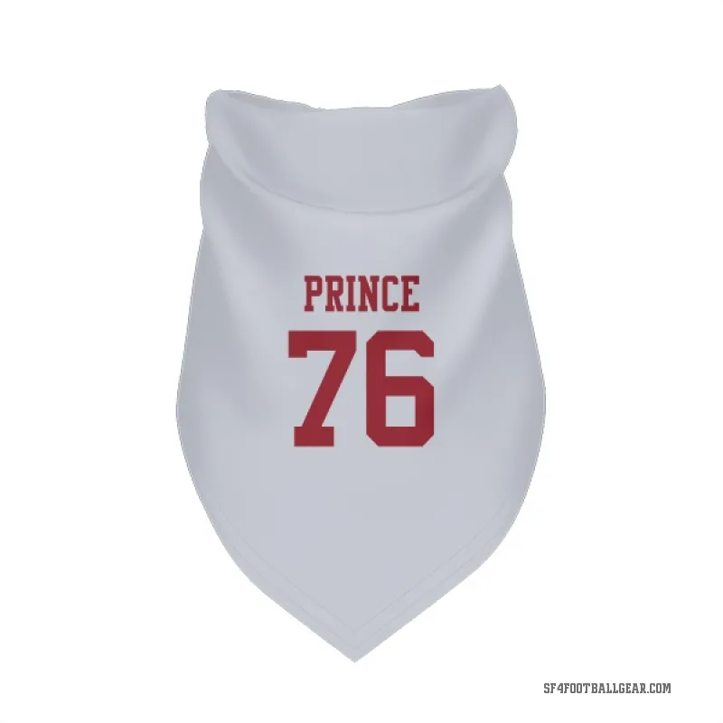 Isaiah Prince  White San Francisco 49ers  Cat & Dog Pet Bandana