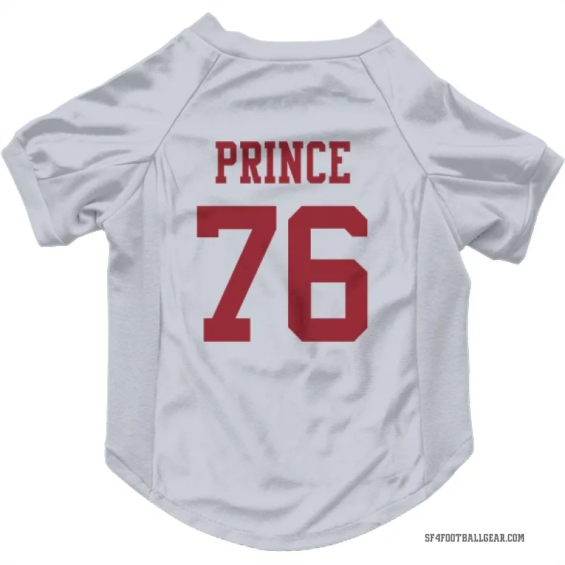 Isaiah Prince  White San Francisco 49ers  Cat & Dog Pet Jersey