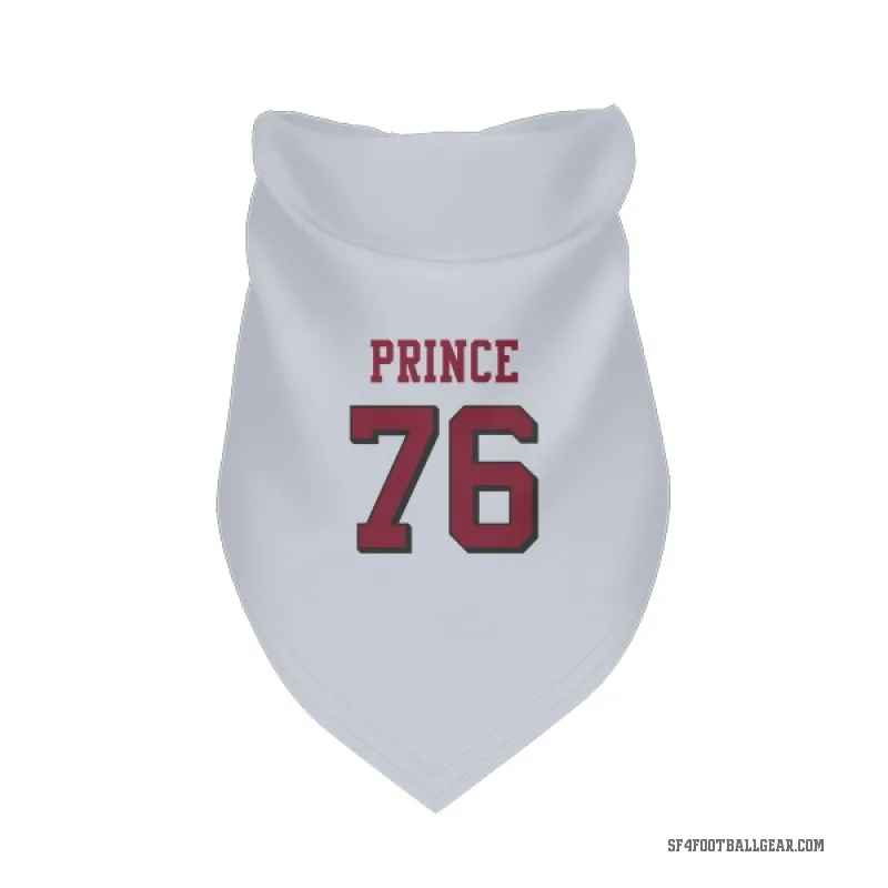 Isaiah Prince  White San Francisco 49ers  Rush Cat & Dog Pet Bandana