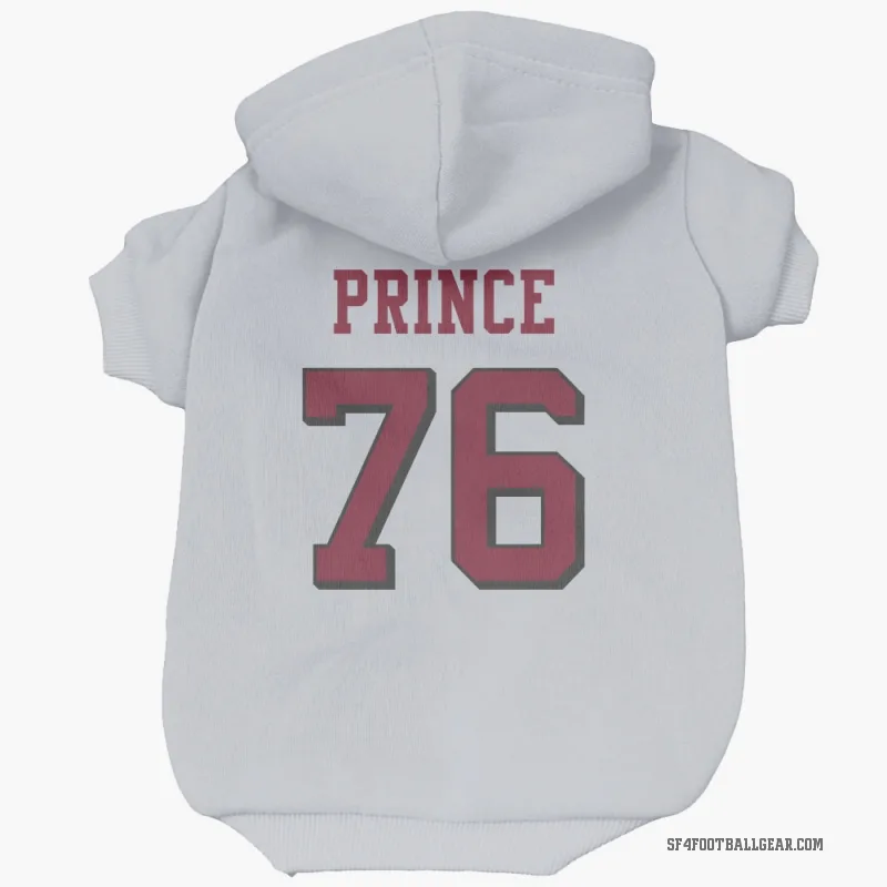Isaiah Prince  White San Francisco 49ers  Rush Cat & Dog Pet Hoodie