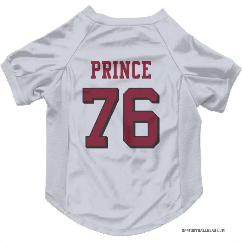 Isaiah Prince  White San Francisco 49ers  Rush Cat & Dog Pet Jersey