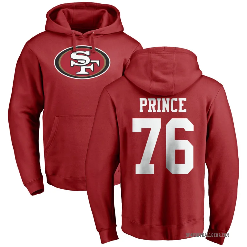 Isaiah Prince Youth Red San Francisco 49ers Pro Line Logo Pullover Hoodie