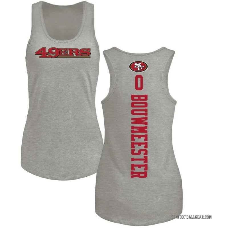 Jack Bouwmeester Women's Ash San Francisco 49ers Backer Tank Top -