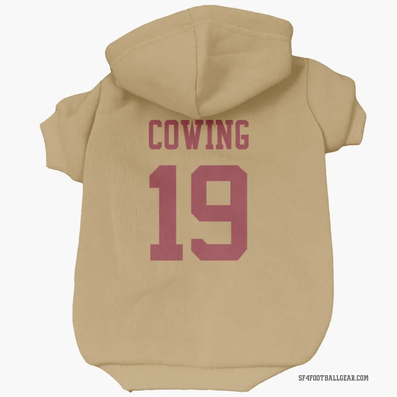 Jacob Cowing  Gold San Francisco 49ers  Cat & Dog Pet Hoodie