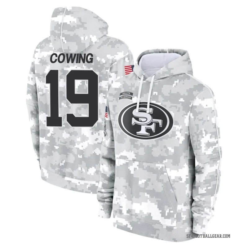 Jacob Cowing Men's Camo San Francisco 49ers Arctic 2024 Salute to Service Club Fleece Pullover Hoodie