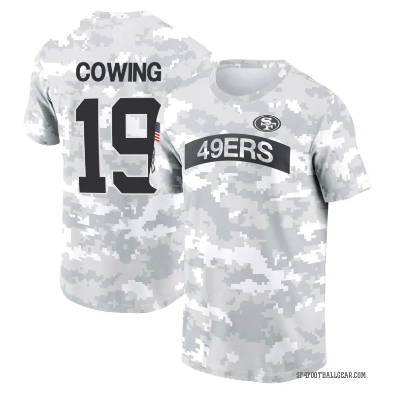 Jacob Cowing Men's Camo San Francisco 49ers Arctic 2024 Salute to Service Performance T-Shirt