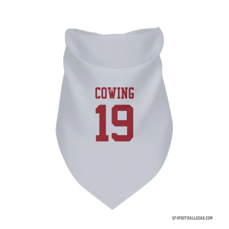 Jacob Cowing  White San Francisco 49ers  Cat & Dog Pet Bandana