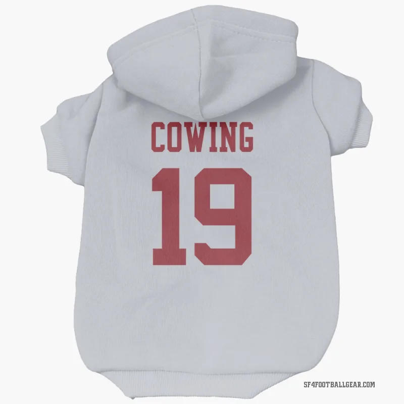 Jacob Cowing  White San Francisco 49ers  Cat & Dog Pet Hoodie