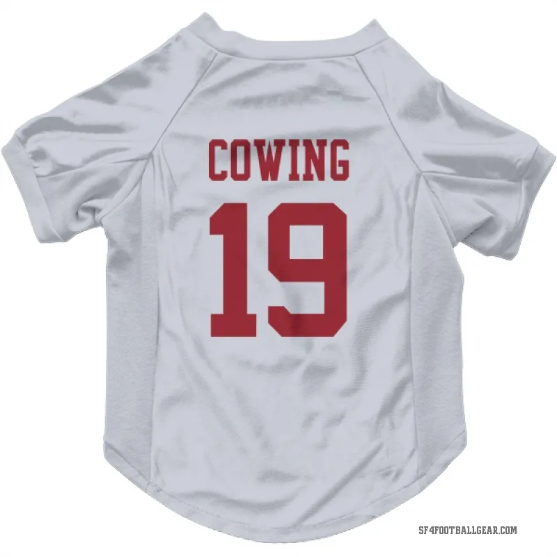Jacob Cowing  White San Francisco 49ers  Cat & Dog Pet Jersey