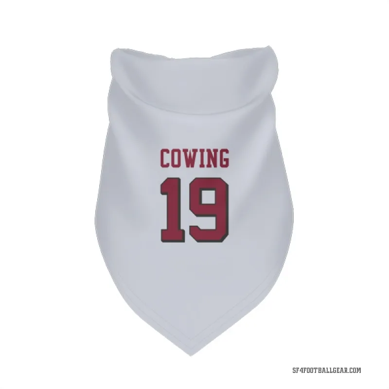Jacob Cowing  White San Francisco 49ers  Rush Cat & Dog Pet Bandana