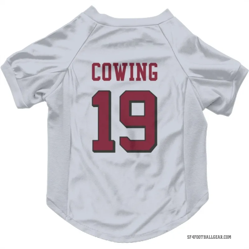 Jacob Cowing  White San Francisco 49ers  Rush Cat & Dog Pet Jersey
