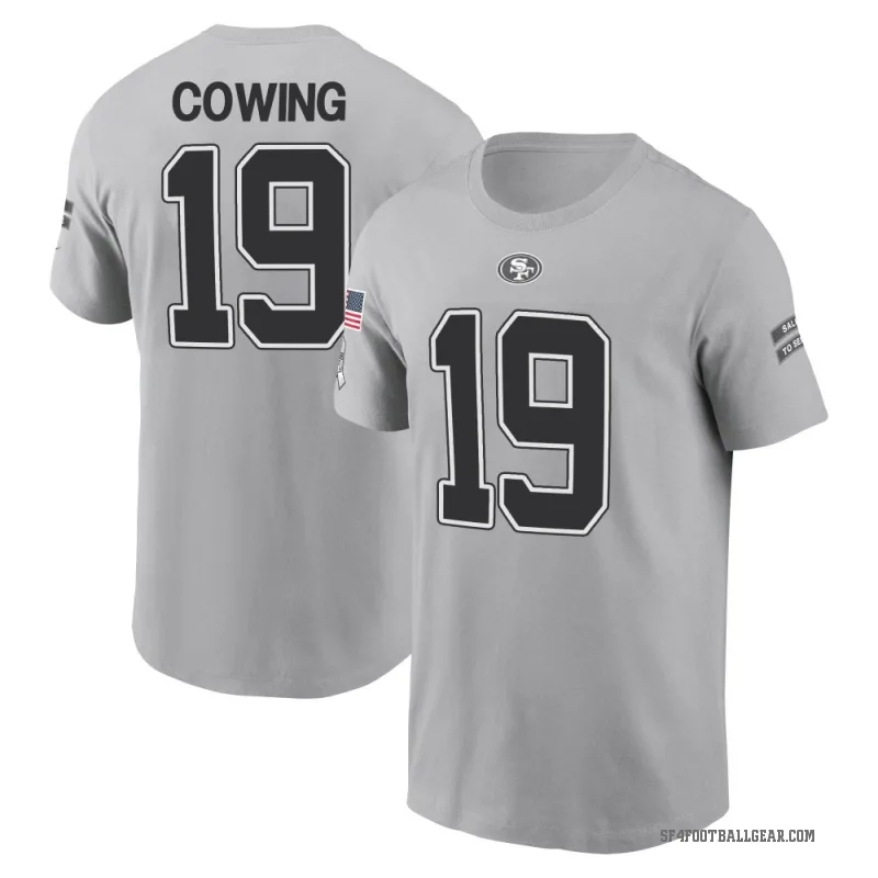 Jacob Cowing Youth Gray San Francisco 49ers 2024 Salute to Service T-Shirt