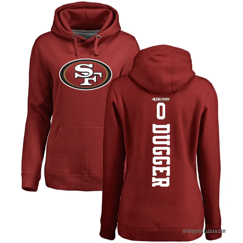 Jaden Dugger Women's Red San Francisco 49ers Pro Line Backer Pullover Hoodie