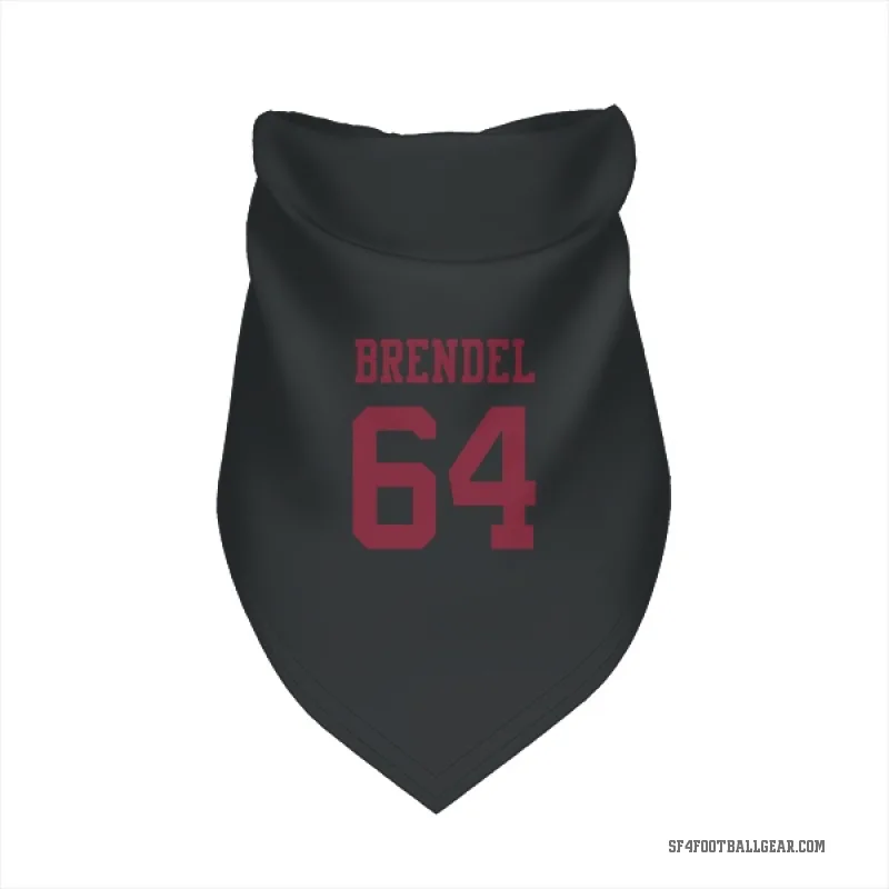 Jake Brendel  Black San Francisco 49ers  Cat & Dog Pet Bandana