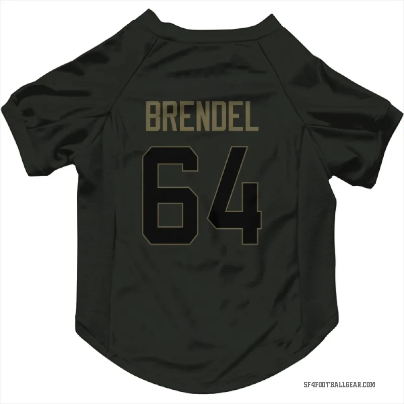 Jake Brendel  Black San Francisco 49ers  Service Cat & Dog Pet Jersey