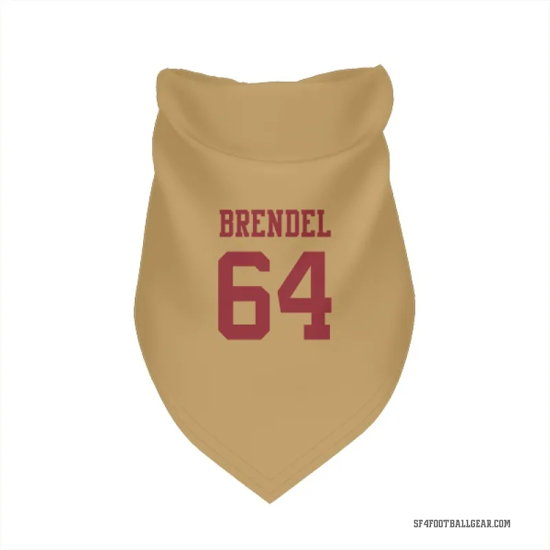 Jake Brendel  Gold San Francisco 49ers  Cat & Dog Pet Bandana