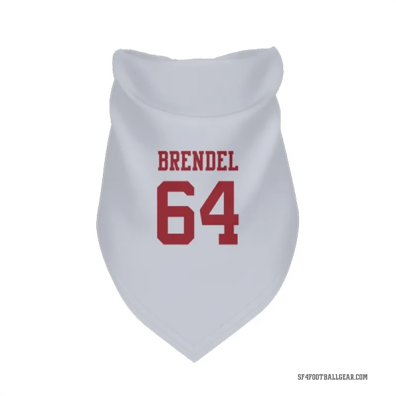 Jake Brendel  White San Francisco 49ers  Cat & Dog Pet Bandana