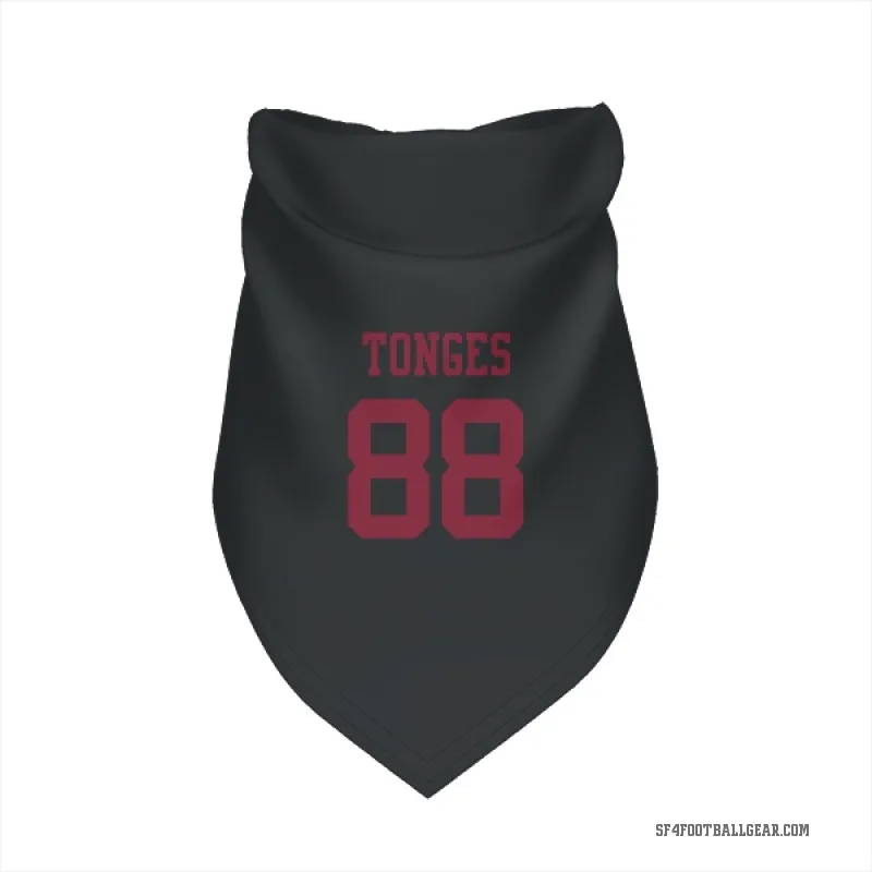 Jake Tonges  Black San Francisco 49ers  Cat & Dog Pet Bandana
