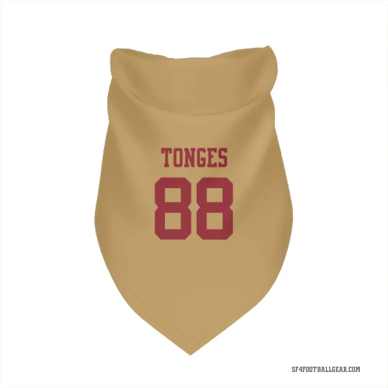 Jake Tonges  Gold San Francisco 49ers  Cat & Dog Pet Bandana